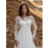 Картинка: Закрытое свадебное платье с рукавом Larina